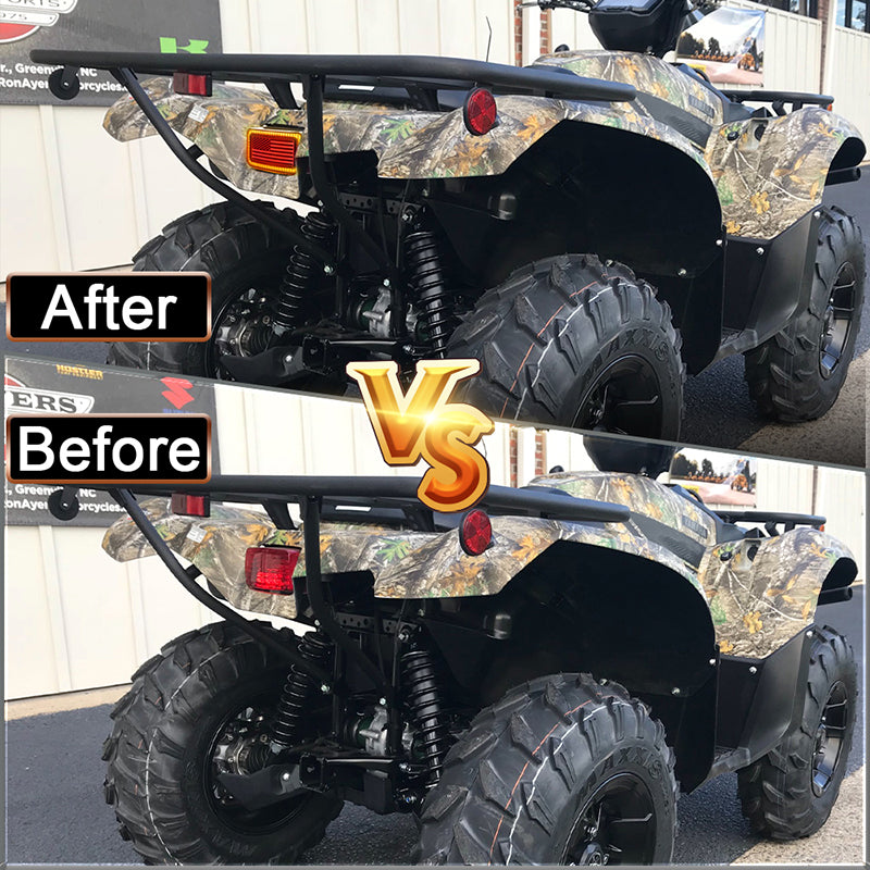 ATV Tail Light with DRL US Flag Design Brake Light Smoke Lens for ATV UTV Yamaha Grizzly Viking Rhino Big Bear Kodiak Bruin Wolverin Bear Tracker