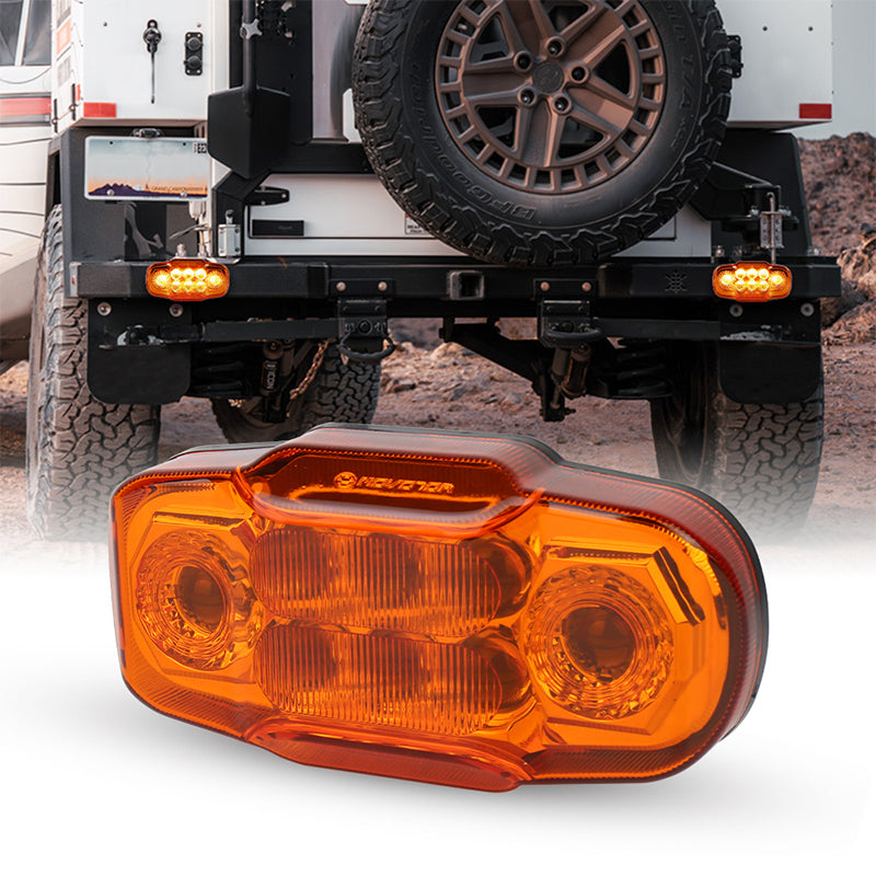 Wireless Logger Light Kit, Magnetic Amber LED Warning Beacon Light 3 Flashing Modes Trailer Light kit for Logging Truck, Boat Trailer, Camper, RV, 1PCS