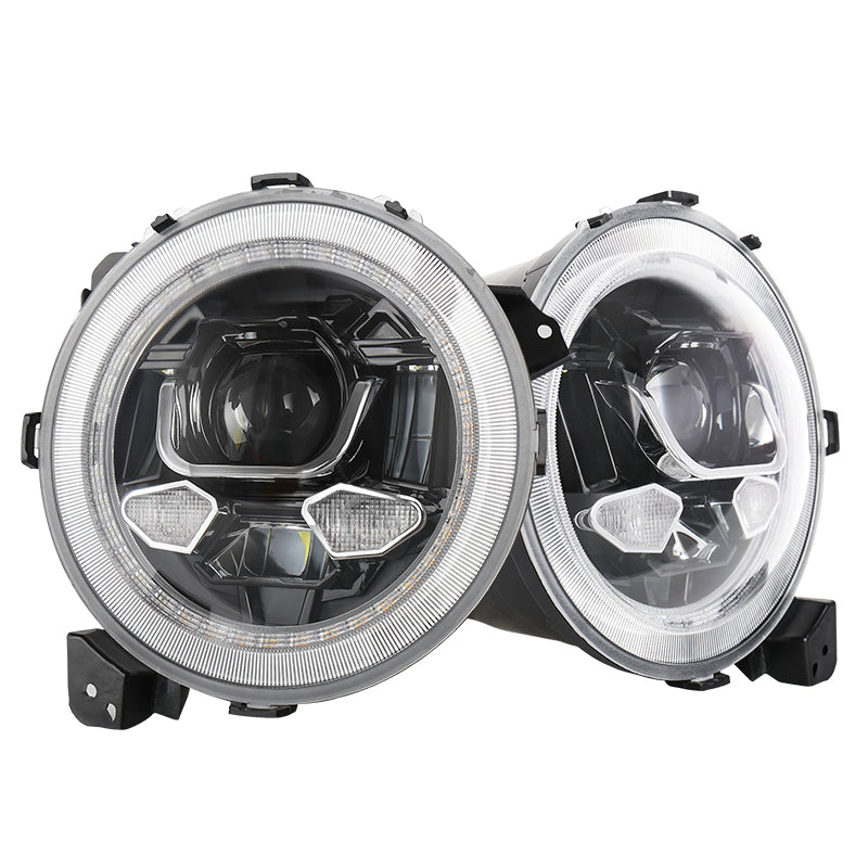 Gladiator Headlights, 9” Round JL LED Headlights 500% Bright Anti-glare DOT Approved with DRL Welcome Light Turn Signal Compatible with 2018-2023 Jeep Wrangler JL JLU Gladiator JT
