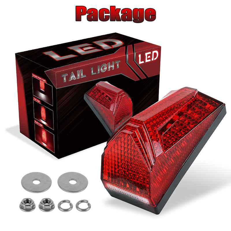 LED Tail Light 500% Bright Rear Brake Light with White License Plate Lighting Compatible with Dirt Bike Enduro Cafe Custom Honda XR650L XR600R