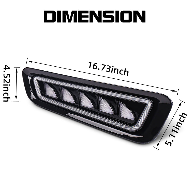 Ford Raptor Fog Lights with Ice Blue LED Amber Sequential Turn Signal Waterproof Raptor Bumper Lights Compatible with Gen 2 Ford Raptor 2017 2018 2019 2020
