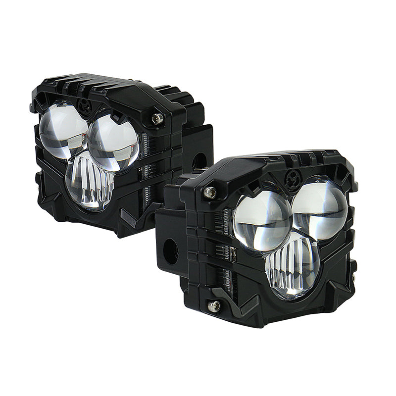 3 Inch LED Pod Lights, 40W Waterproof Off Road Light Pods with Projector Spot Beam Ditch Light LED Cube Lights for Trucks ATV SUV UTV 4x4 Boat, black