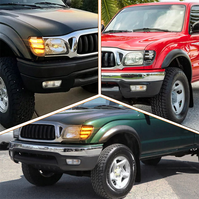 LED Corner Lights, Smoke Lens Waterproof Side Marker Light Assembly Compatible with 2001 2002 2003 2004 Toyota Tacoma Pickup Replacement for 8161004090B0 8162004090B0