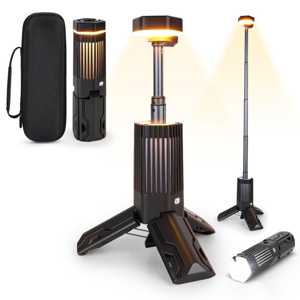 Telescopic Camping Light with Stand,Rechargeable Camping Lantern