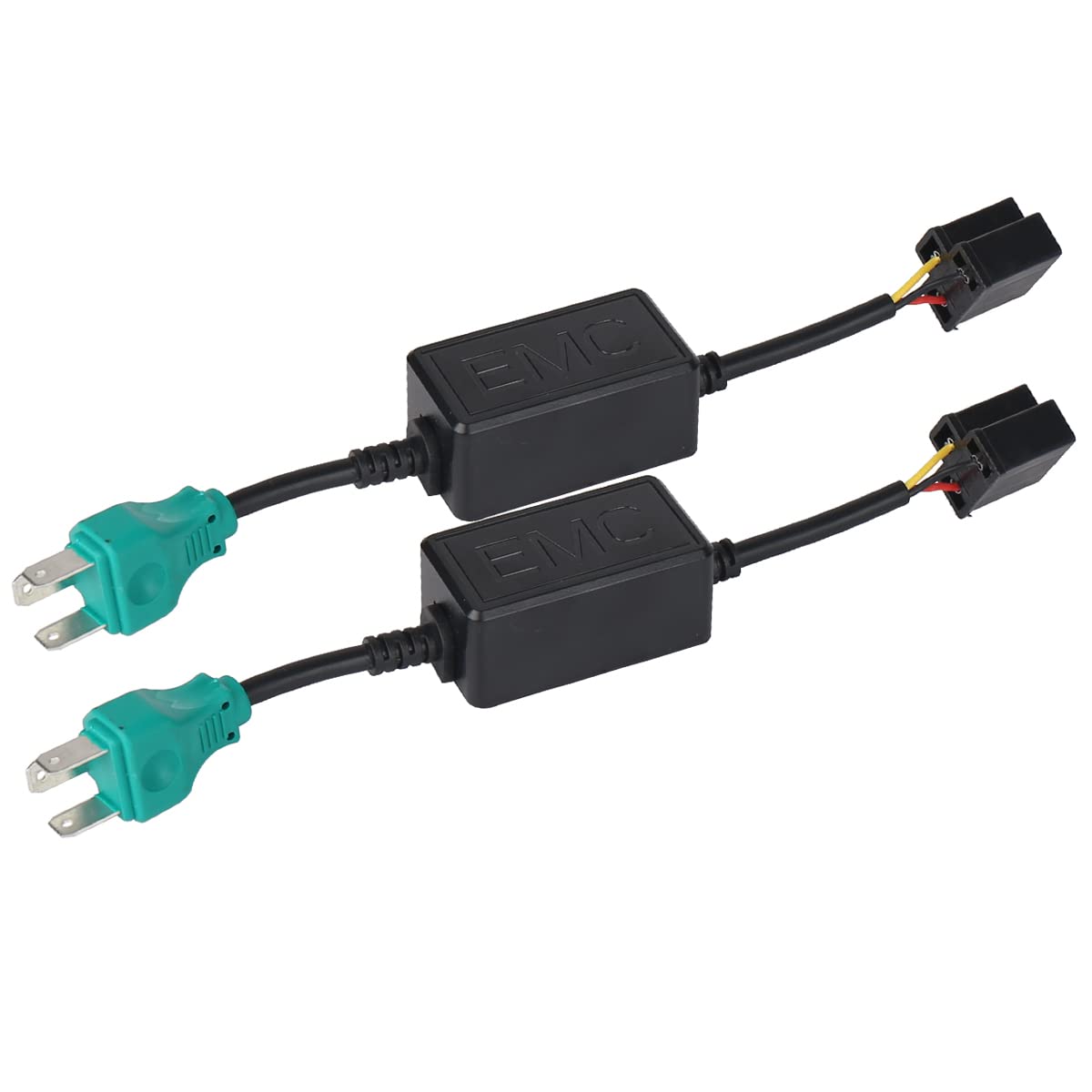 H4 9003 Anti Flicker Harness Canceler Decoder LED Flash Error Free Resistor Wiring Canbus LED Headlight Systems for Harley Davidson Wrangler JK TJ