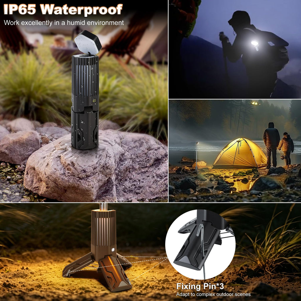 Telescopic Camping Light with Stand,Rechargeable Camping Lantern
